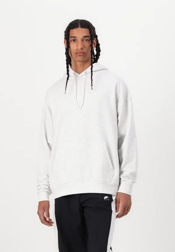 CLUB OVERSIZED - Kapuzenpullover - birch heather/white