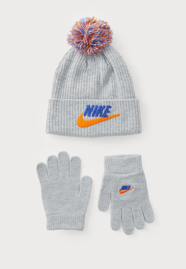 CLUB PEAK BEANIE UNISEX SET - Fingerhandschuh - light smoke gray heather