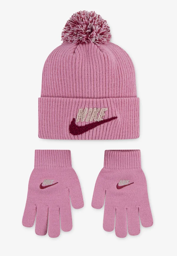 CLUB PEAK BEANIE UNISEX SET - Fingerhandschuh - magic flamingo