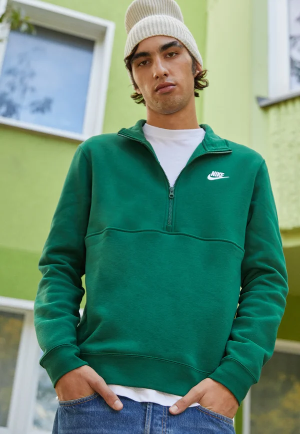 CLUB - Sweatshirt - gorge green/white