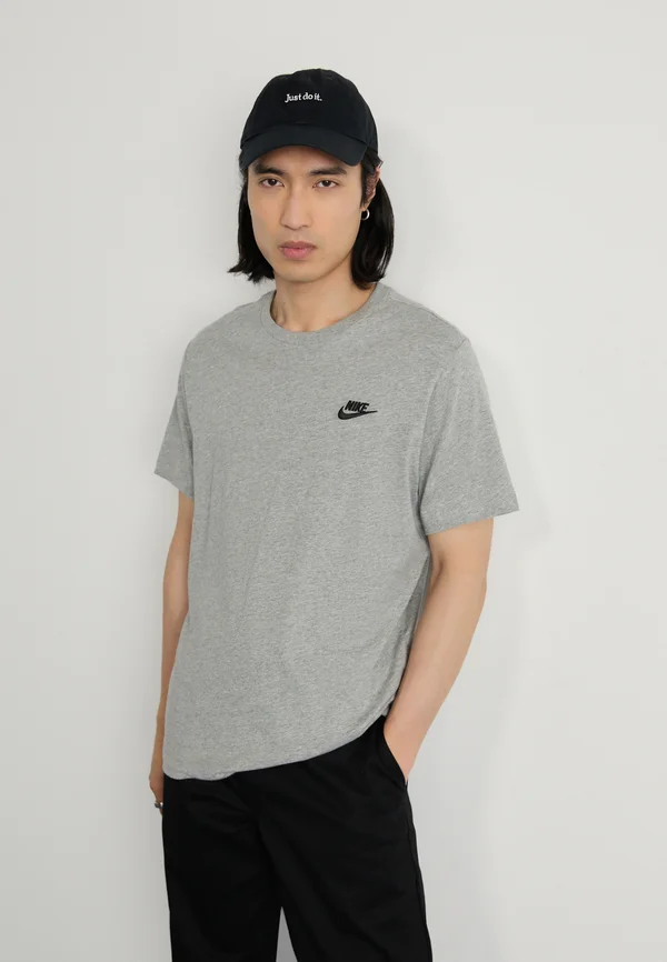 CLUB TEE - T-Shirt basic - dark grey heather/black