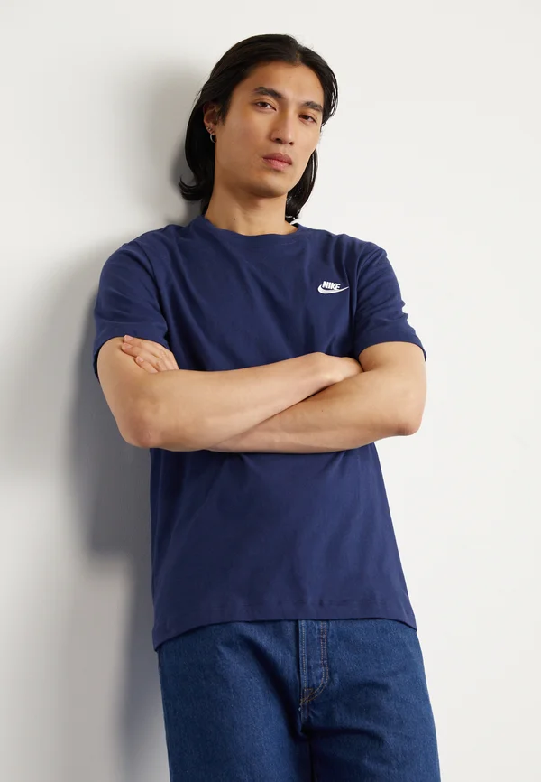 CLUB TEE - T-Shirt basic - midnight navy/white