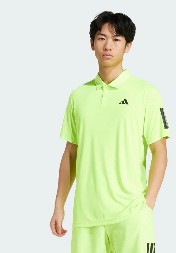 CLUB TENNIS 3-STRIPES - Poloshirt - lucid lemon