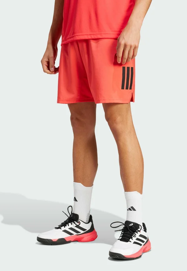 CLUB TENNIS CLIMACOOL 3-STRIPES - Kurze Sporthose - semi lucid red
