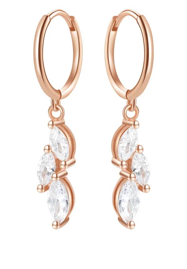 CLUSTER HUGGIE - Ohrringe - rose gold-coloured