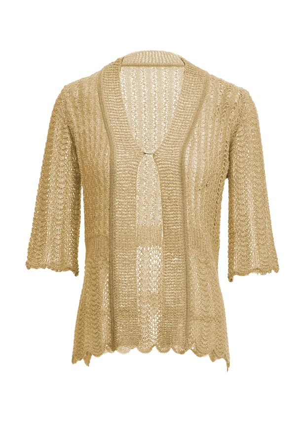 CO-BRANDED WITH ALEVA - Strickjacke - hellbeige