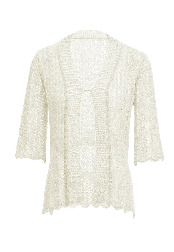 CO-BRANDED WITH ALEVA - Strickjacke - wollweiss
