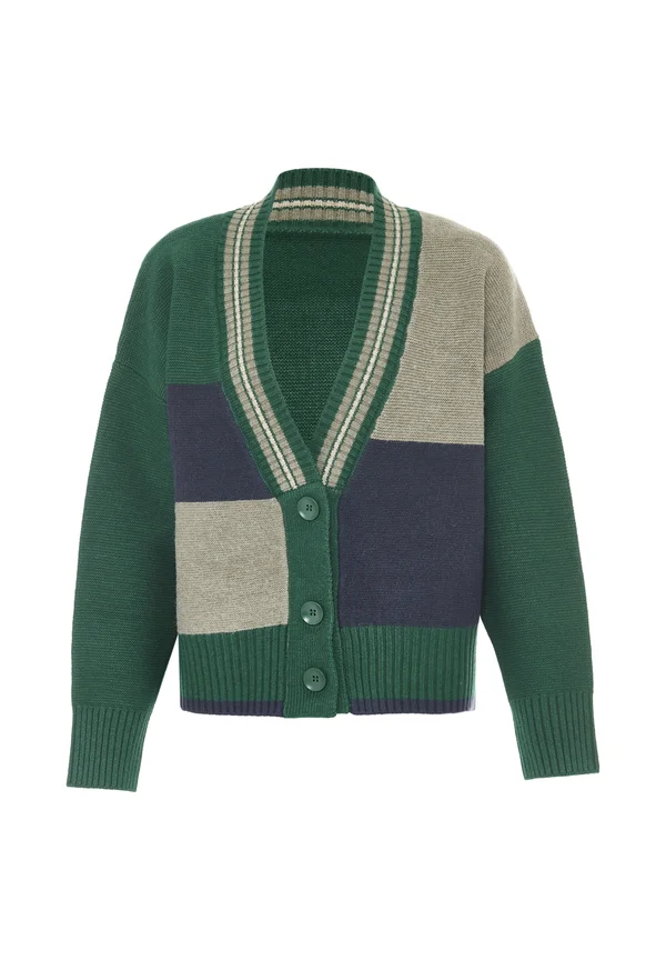 CO-BRANDED WITH BOLINE - Strickjacke - grün