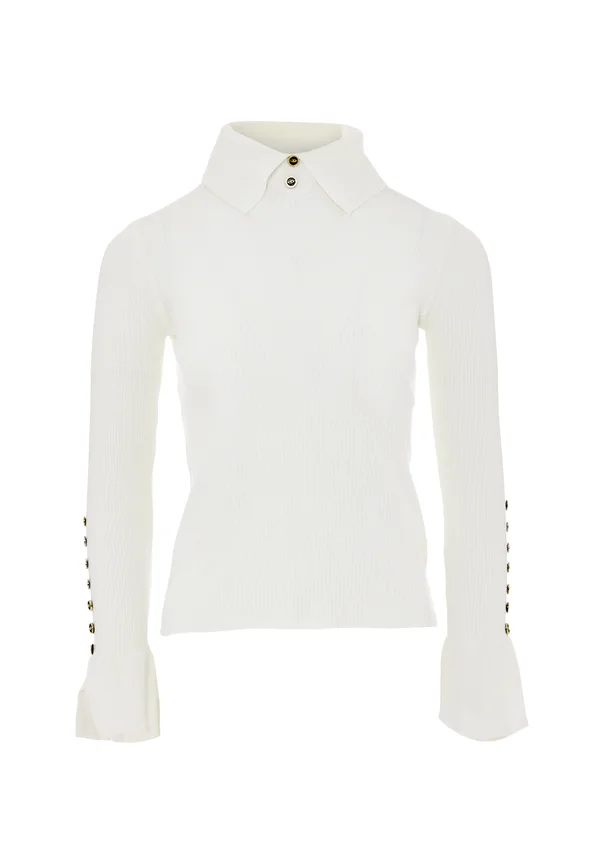 CO-BRANDED WITH CAISSA - Strickpullover - wollweiss