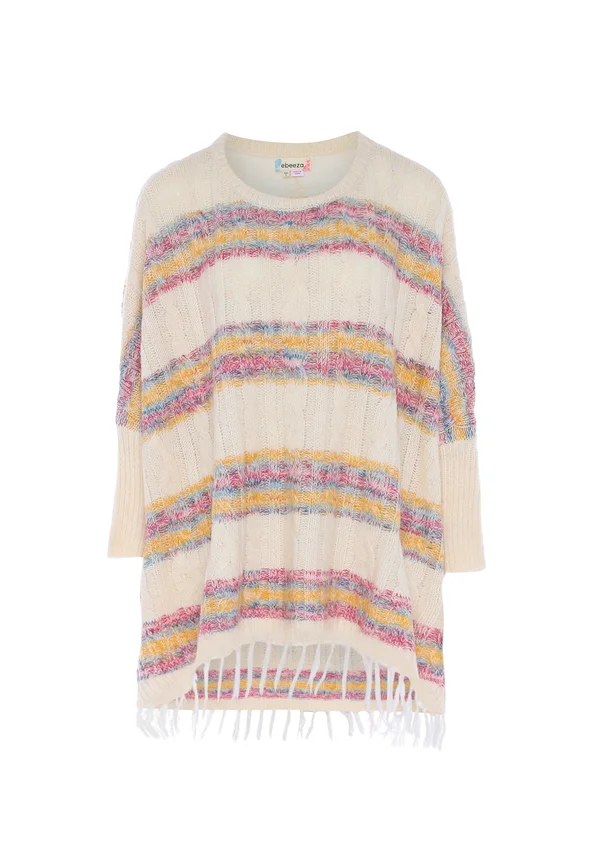 CO-BRANDED WITH EBEEZA - Strickpullover - wollweiss