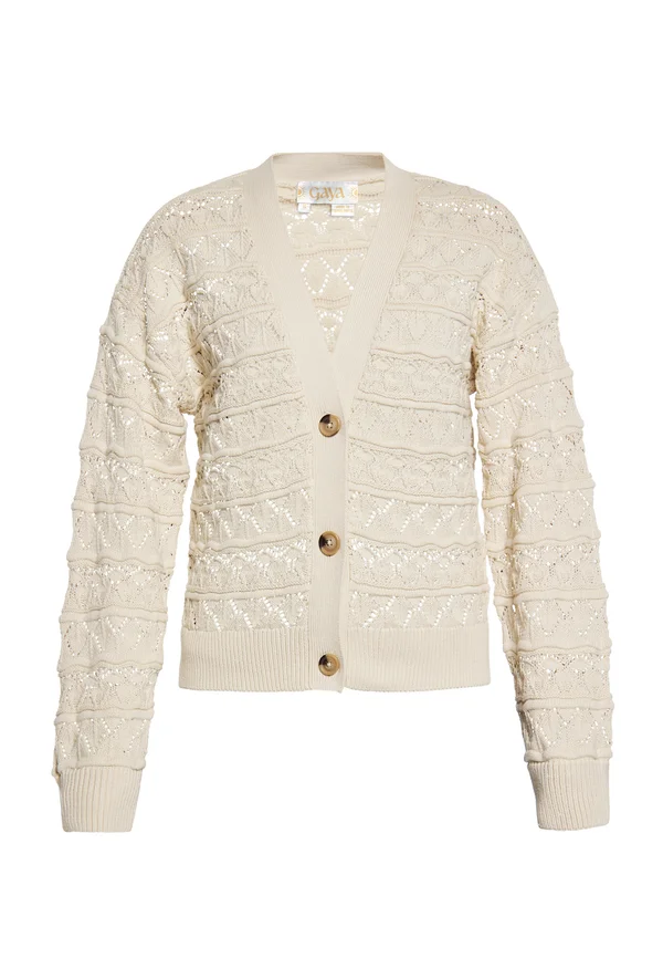 CO-BRANDED WITH GAYA - Strickjacke - dunkelcreme