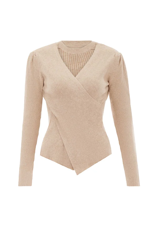 CO-BRANDED WITH NAEMI - Strickpullover - beige