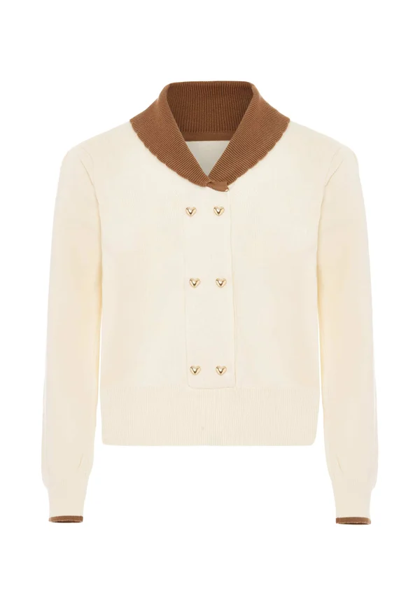 CO-BRANDED WITH NAEMI - Strickpullover - beige
