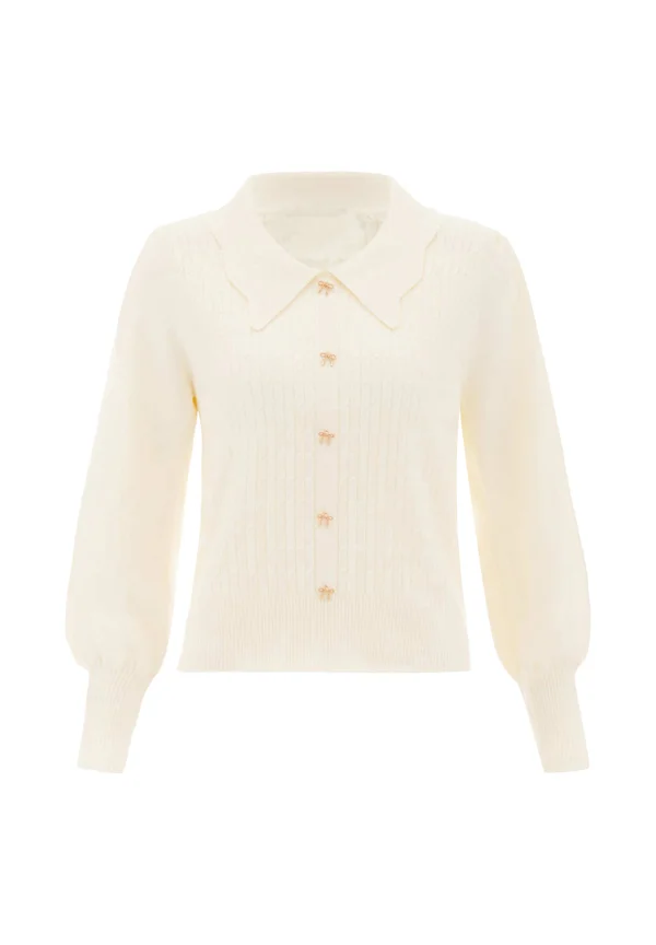 CO-BRANDED WITH NAEMI - Strickpullover - wollweiss