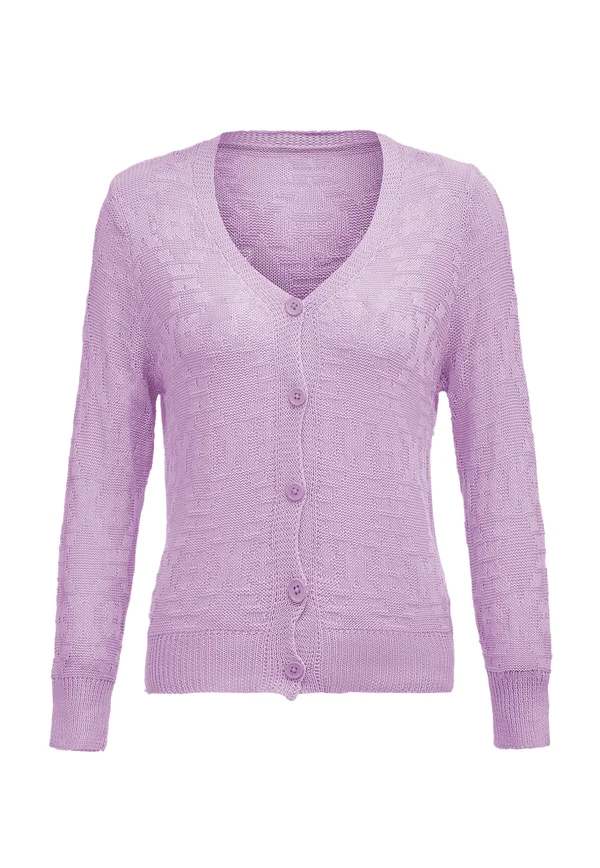 CO-BRANDED WITH NALLY - Strickjacke - lavendel