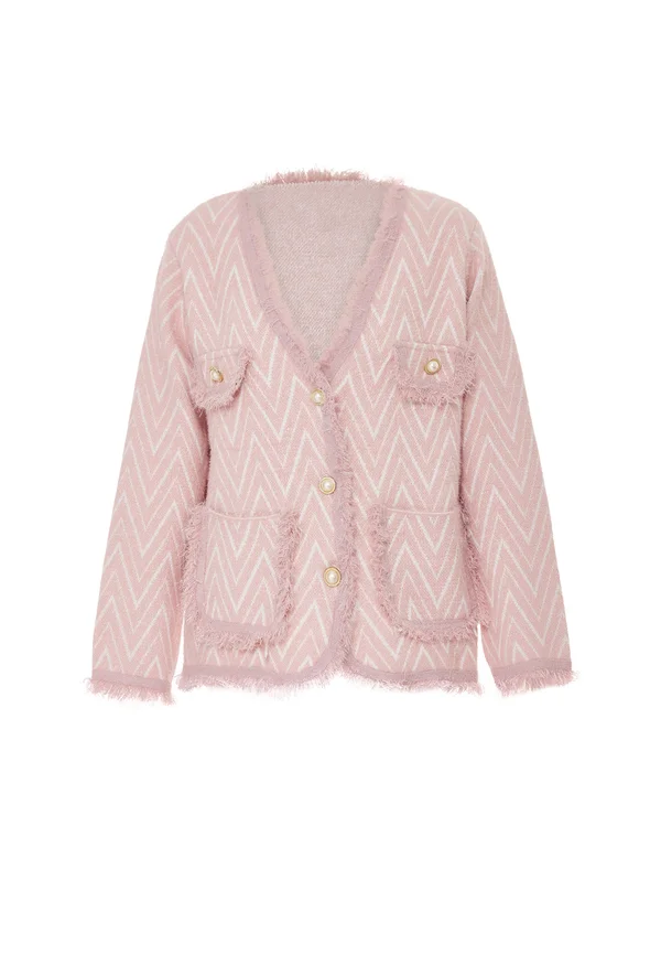 CO-BRANDED WITH NALLY - Strickjacke - rosa