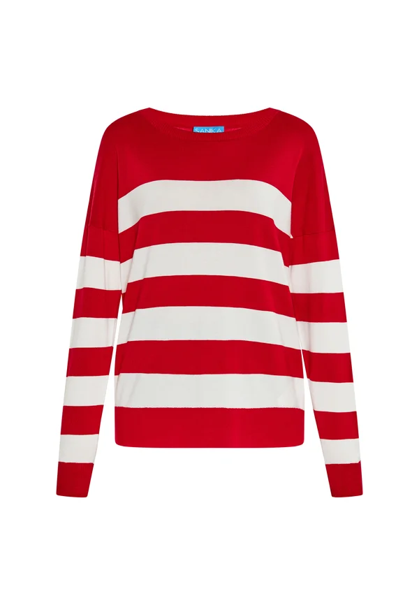 CO-BRANDED WITH SANIKA - Strickpullover - rot weiss