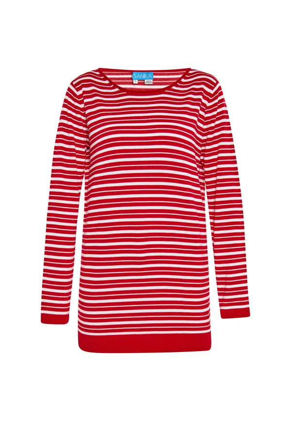 CO-BRANDED WITH SANIKA - Strickpullover - rot weiss