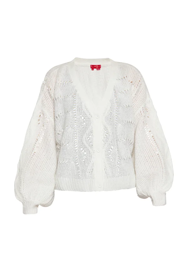 CO-BRANDED WITH SWIRLY - Strickjacke - weiss