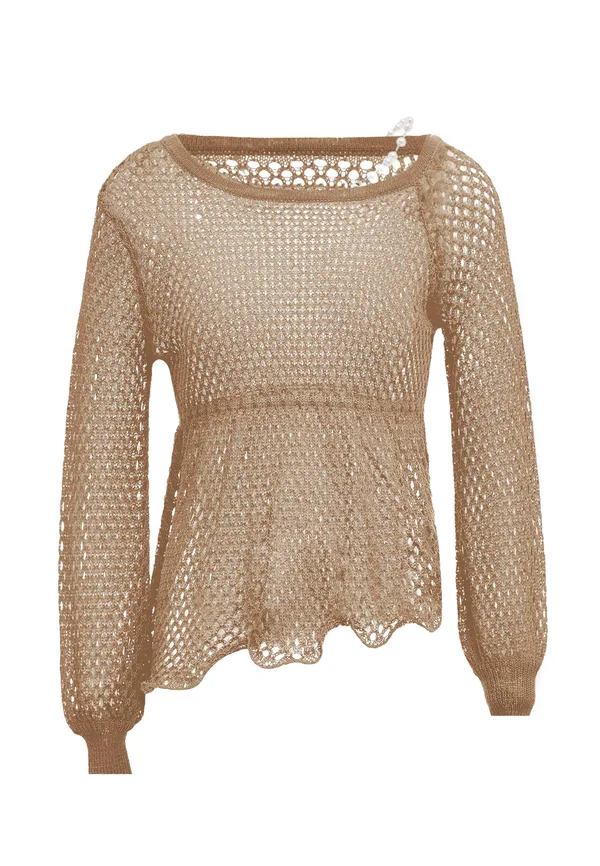 CO-BRANDED WITH SWIRLY - Strickpullover - hellbeige