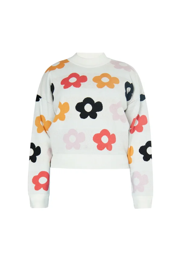 CO-BRANDED WITH SWIRLY - Strickpullover - weiss mehrfarbig