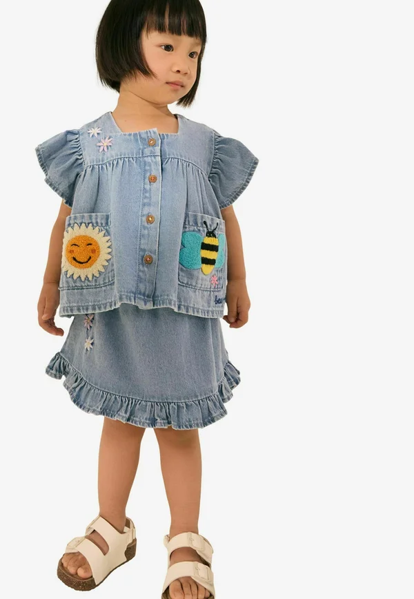 CO-ORD SET . - A-Linien-Rock - blue