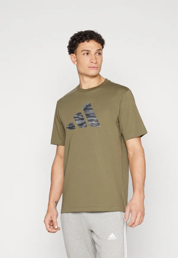 CODES CAMOUFLAGE GRAPHIC - T-Shirt print - olive strata