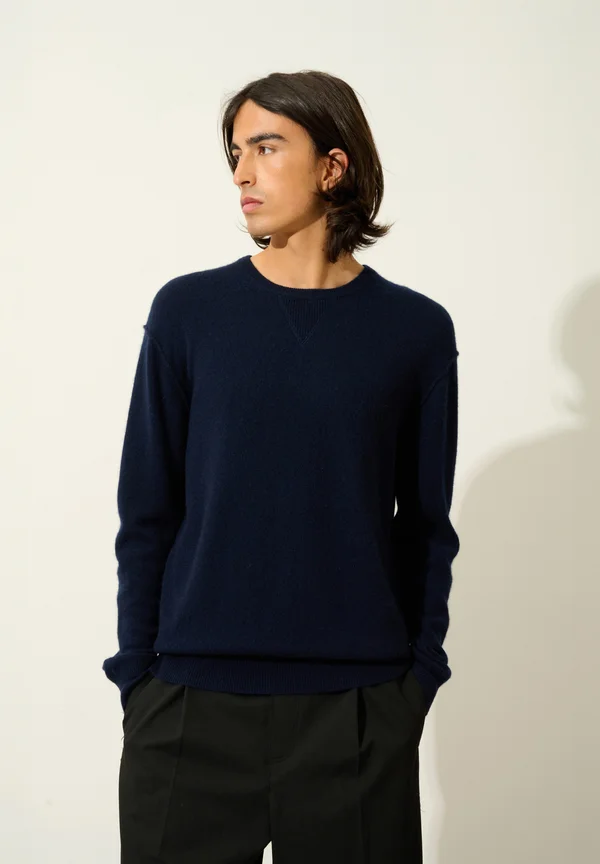 COL ROND - Strickpullover - navy