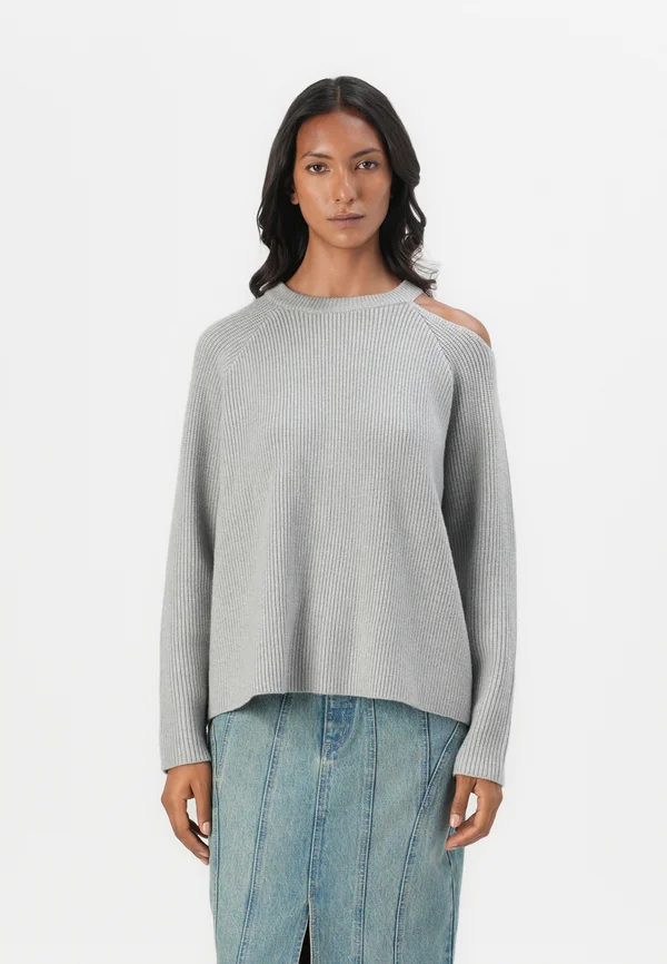 COLIN PULLOVER - Strickpullover - light grey