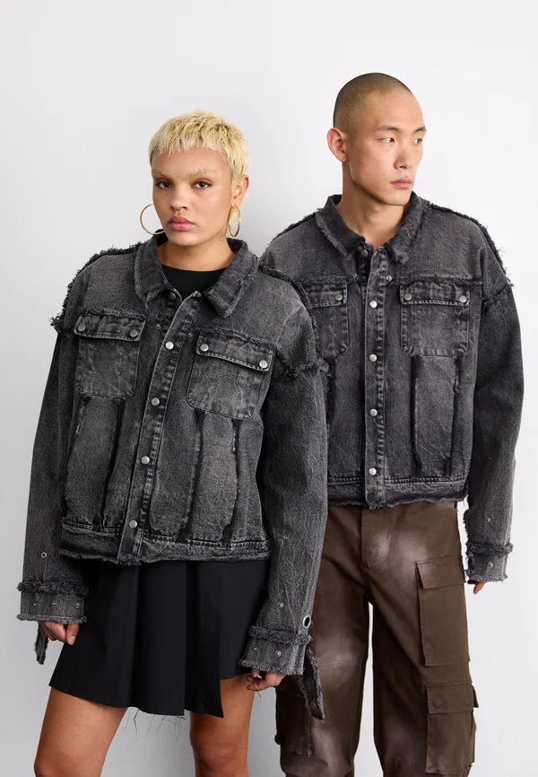 COLLAPSE JACKET UNISEX - Jeansjacke - grey