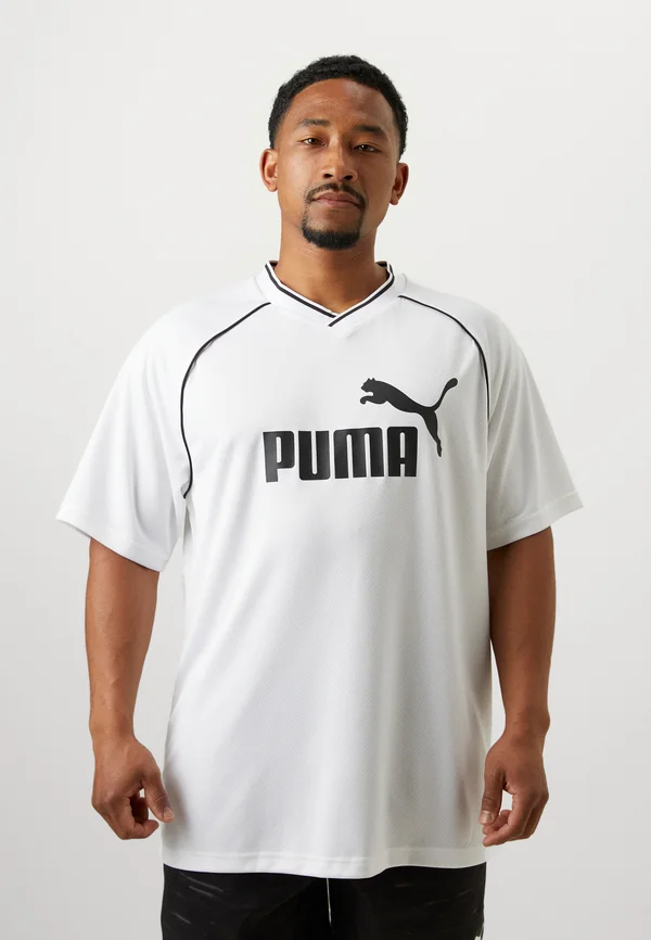 COLLARED FOOTBALL - T-Shirt print - white