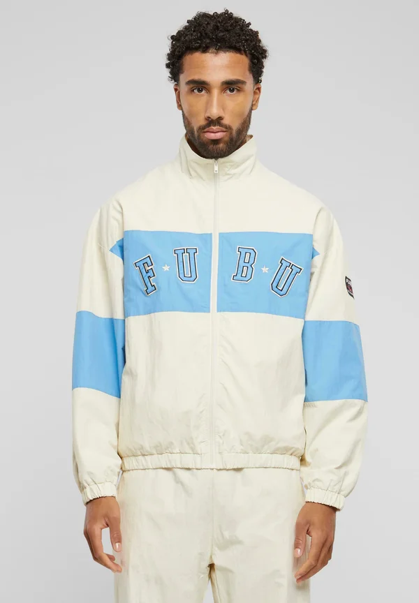 COLLEGE BLOCK  - Trainingsjacke - creme light blue