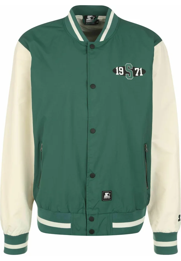 COLLEGE - Bomberjacke - darkfreshgreen palewhite