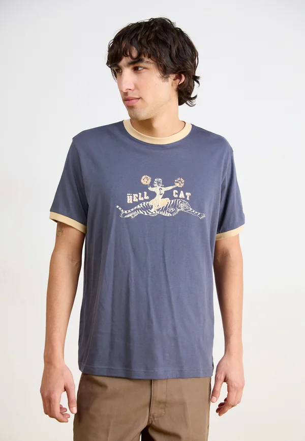 COLLEGE RINGER - T-Shirt print - dark blue