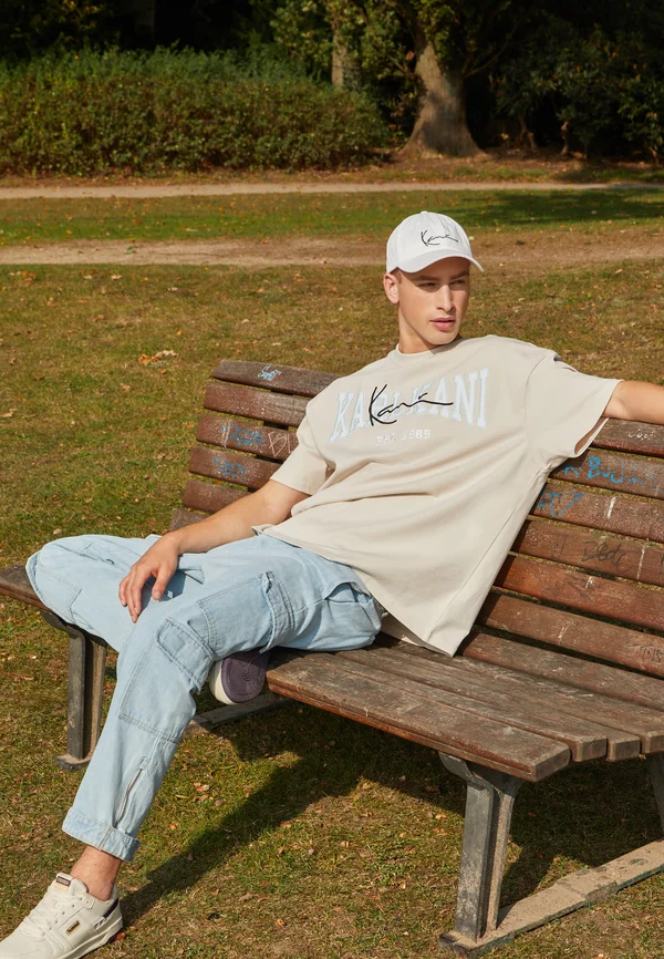 COLLEGE SIGNATURE HEAVY - T-Shirt print - off white