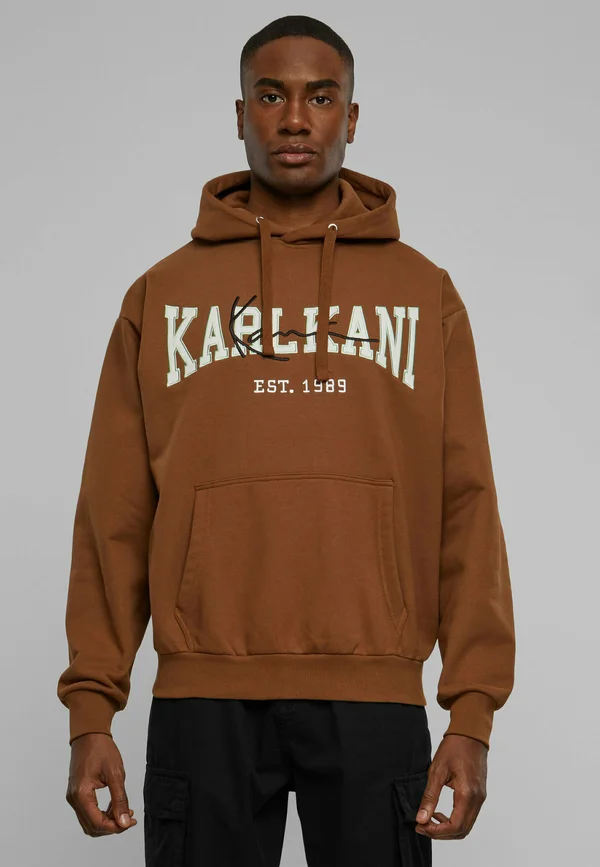 COLLEGE SIGNATURE - Kapuzenpullover - brown
