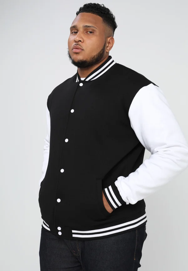 COLLEGE - Sweatjacke - black/white