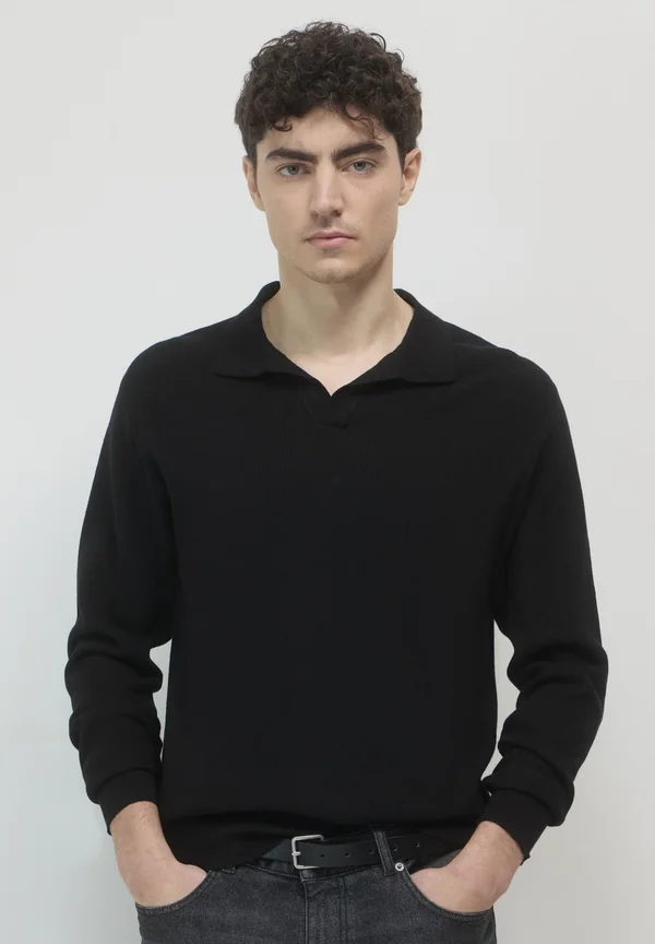 COLLETTO - Strickpullover - nero