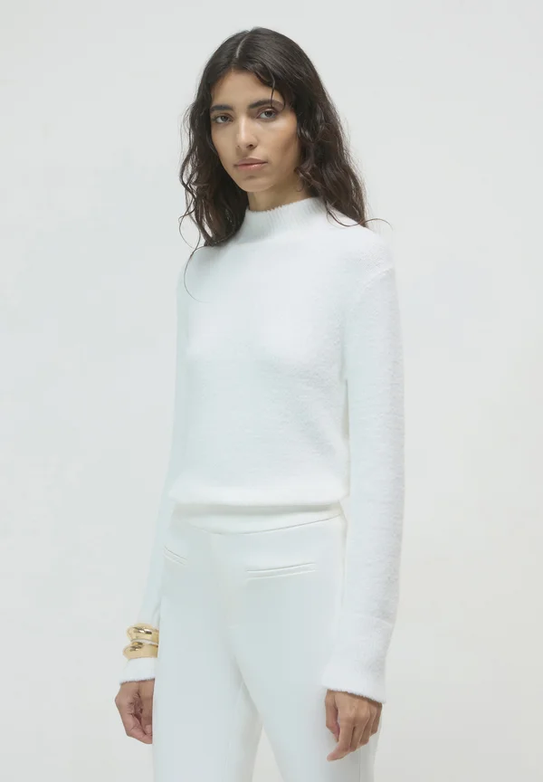 COLLO ALTO  - Strickpullover - bianco