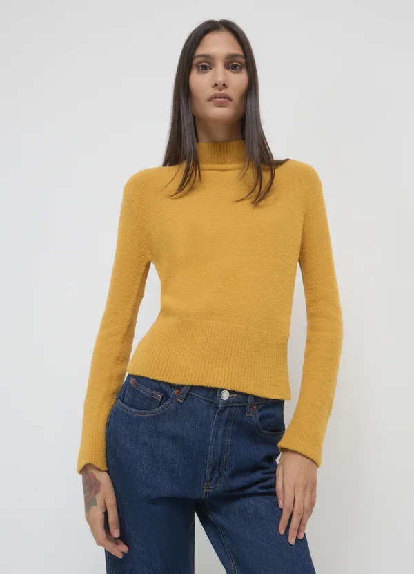 COLLO ALTO  - Strickpullover - giallo