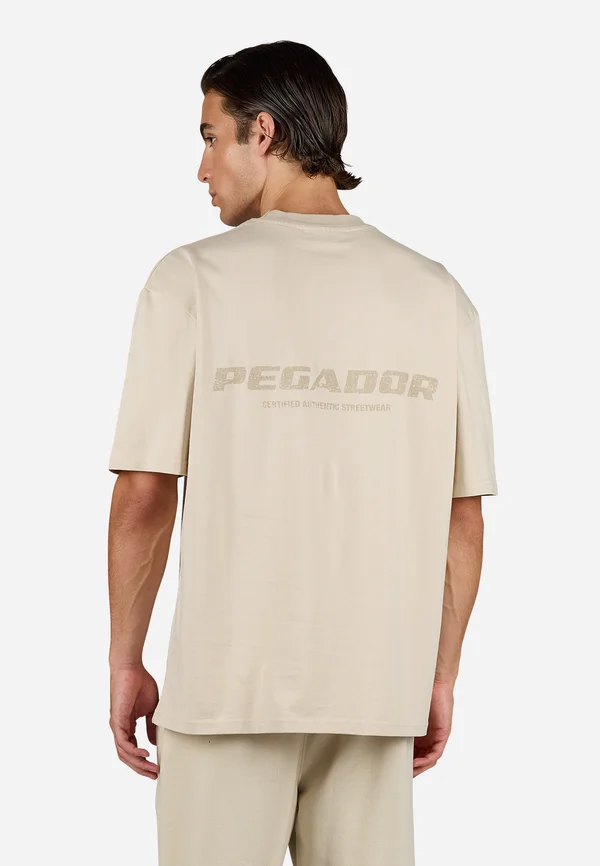 COLNE LOGO TEE - T-Shirt print - washed stone feather stone