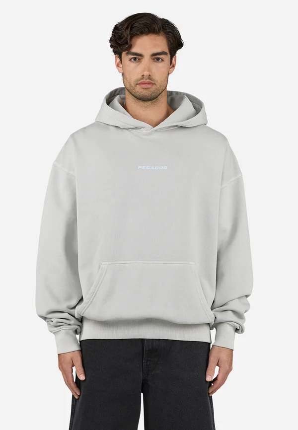 COLNE OVERSIZED HOODIE - Kapuzenpullover - vintage light grey/dream blue