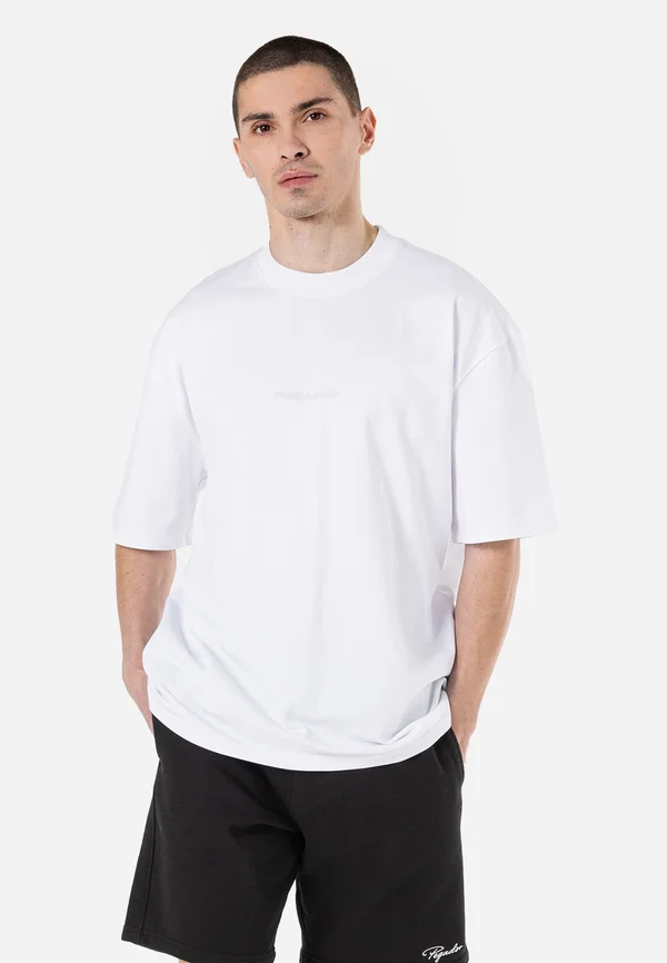 COLNE OVERSIZED TEE - T-Shirt print - white light grey
