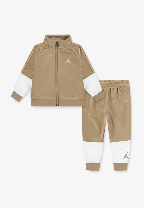 COLOR BLOCK TRICO TAPING UNISEX SET - Trainingsanzug - beige