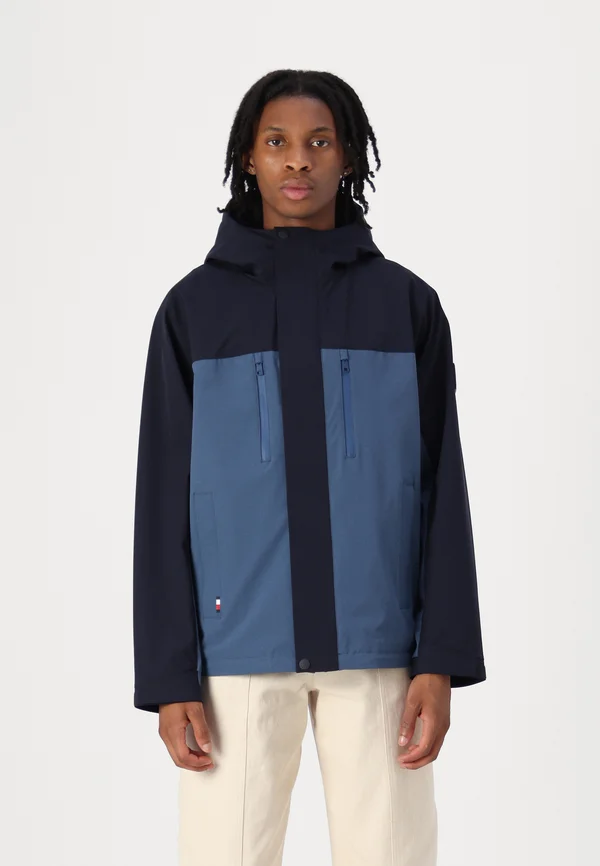 COLOR BLOCKING HOODED - Übergangsjacke - desert sky