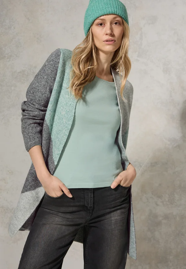 COLORBLOCK - Strickjacke - grün