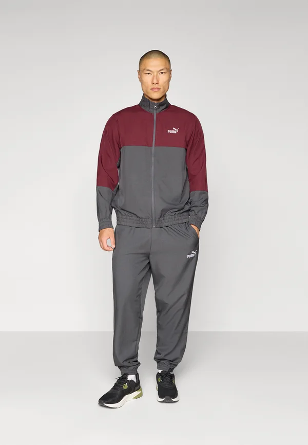 COLORBLOCK TRACKSUIT SET - Trainingsanzug - dusky gray