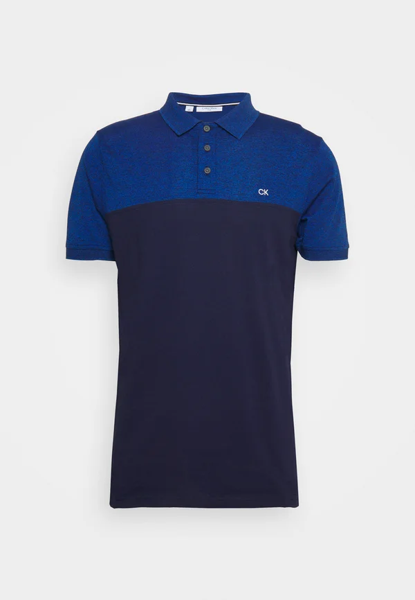COLOUR BLOCK - Poloshirt - dark blue