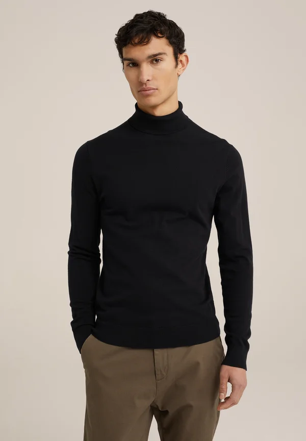 COLTRUI - Strickpullover - black