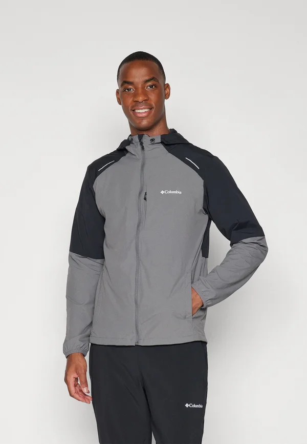 COLUMBIA TECH™ HOODIE - Windbreaker - black/city grey